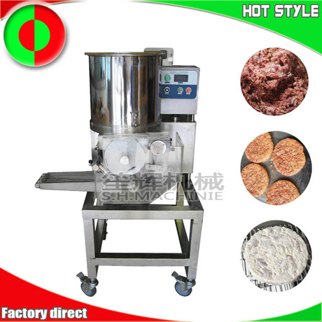 Automatic hamburger meat pie forming machine beef patty molding machine fish meat pie making machine