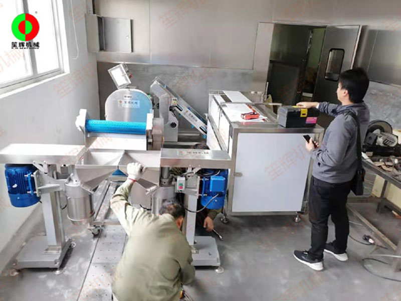 Installation site of ginger juice production line equipment of Zhaoqing High-tech Zone KJKJ Company